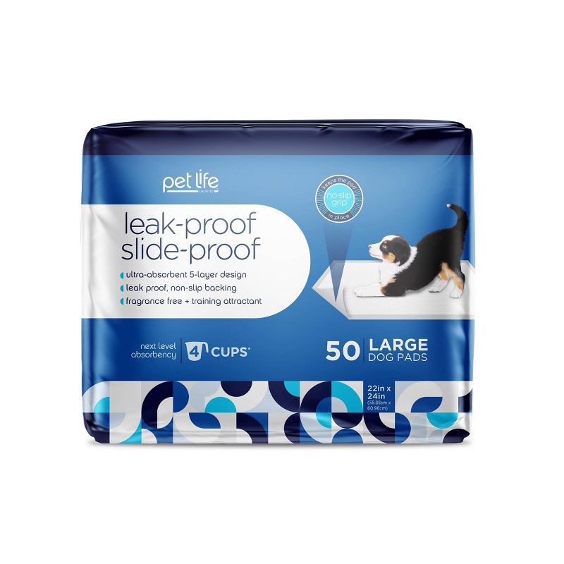 slide 1 of 6, Pet Life Unlimited Puppy Pads - 50ct, 50 ct