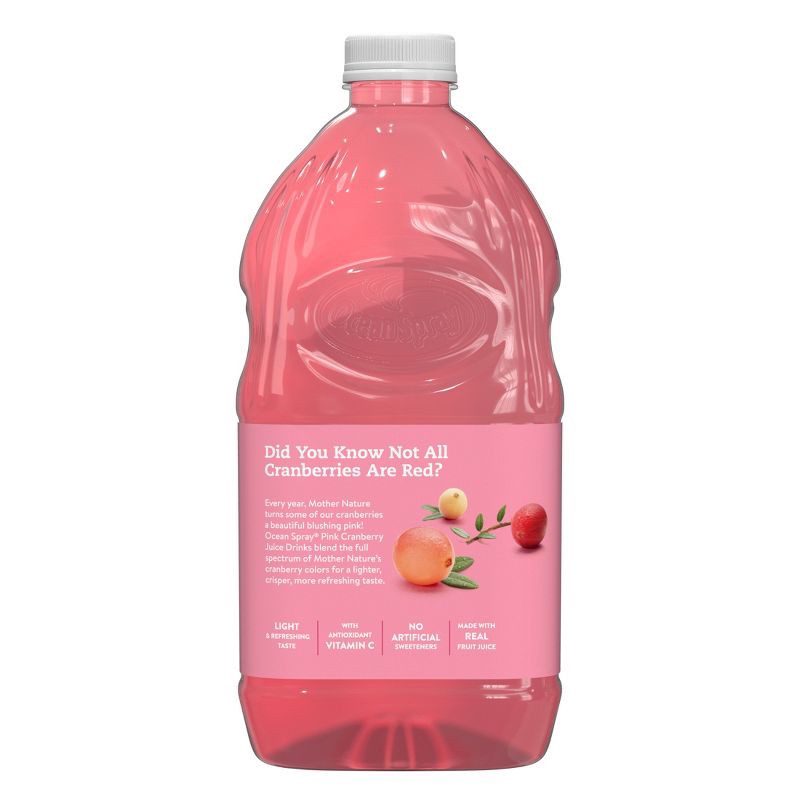 slide 2 of 5, Ocean Spray Pink Cranberry Juice - 64 fl oz Bottle, 64 fl oz