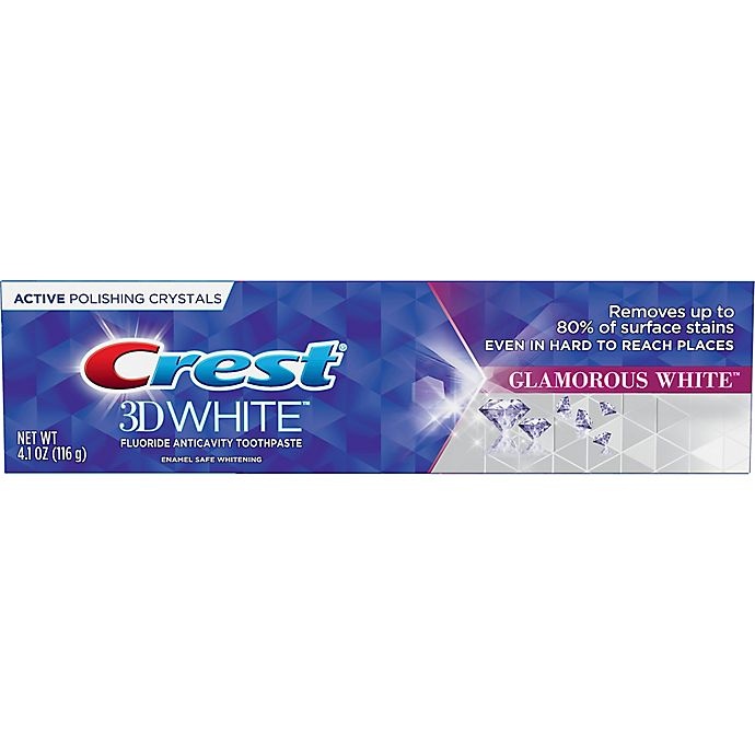 slide 2 of 3, Crest White Glamorous White Whitening Toothpaste, 4.1 oz