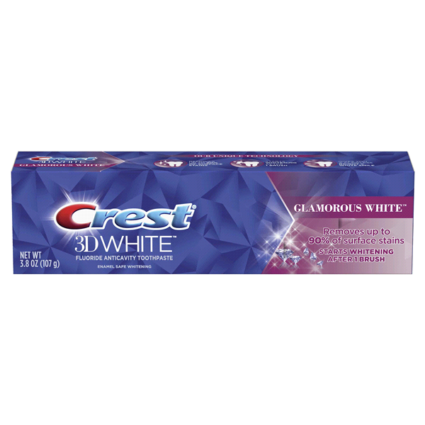 slide 1 of 3, Crest White Glamorous White Whitening Toothpaste, 4.1 oz