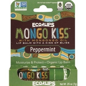 slide 1 of 1, Eco Lips Mongo Kiss Organic Lip Balm, Peppermint, 1 ct