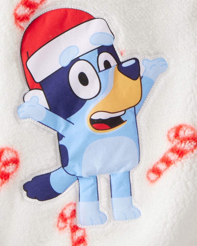 slide 3 of 3, Carter's Carters Girls Bluey™ Sherpa Hooded Zip-Up Jacket White 10, 1 ct