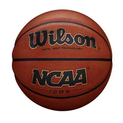 Wilson ICON 28.5" Basketball: Butyl Bladder, Rubber Shell, Ages 9+