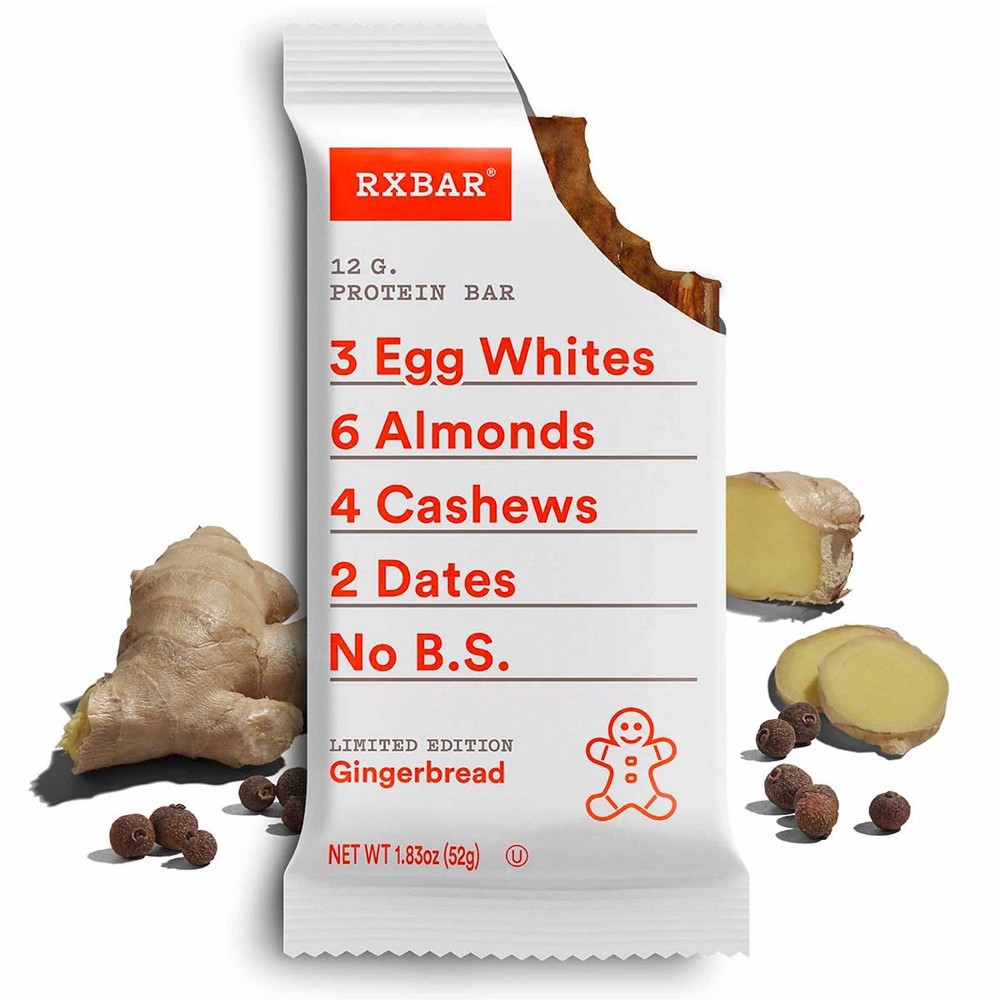 slide 4 of 4, RXBAR Gingerbread Protein Bar - 4ct, 4 ct