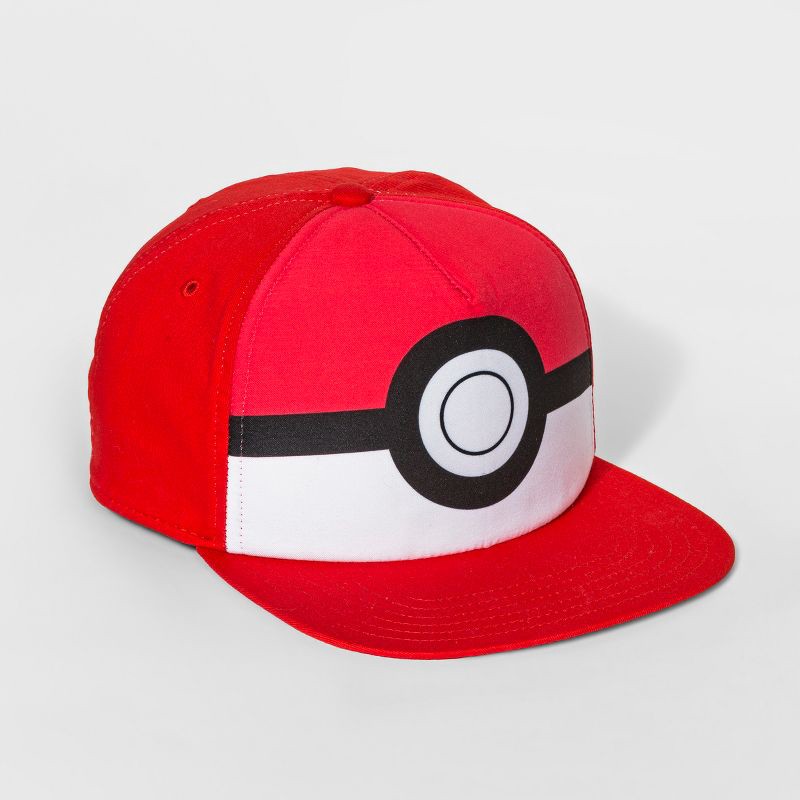 slide 1 of 2, Kids' Pokemon Baseball Hat - Red, 1 ct
