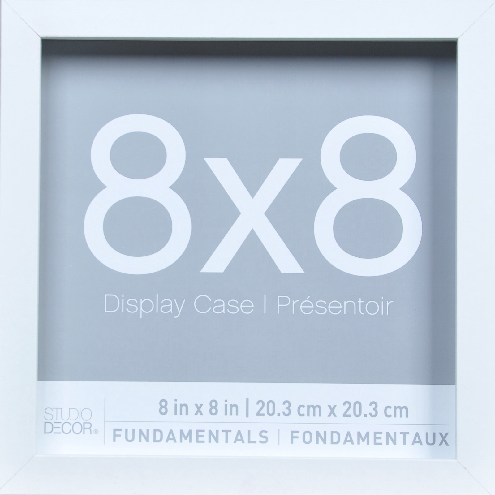slide 4 of 5, 3 Pack Fundamentals 8" X 8" White Shadow Boxes By Studio Decor, 8 in x 8 in