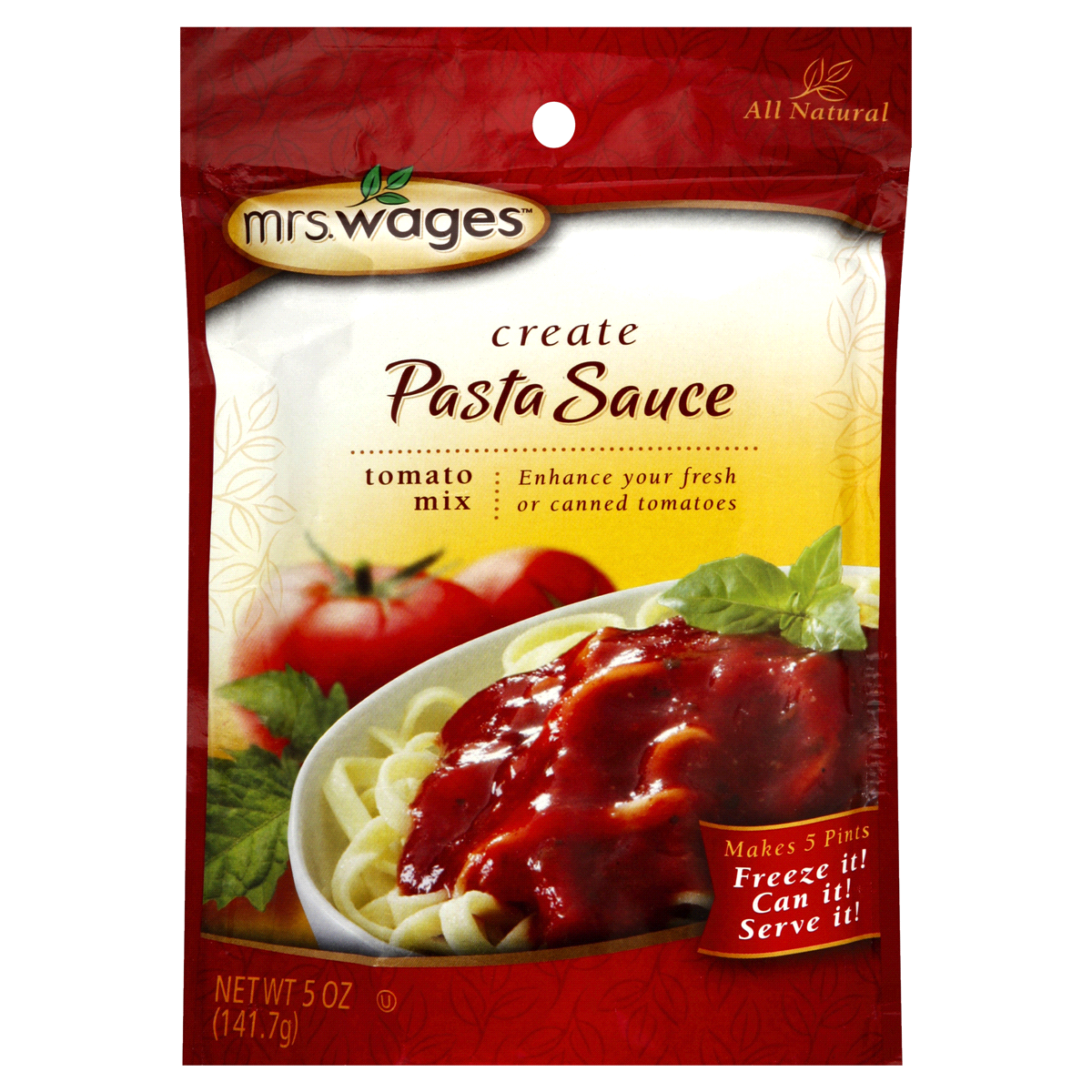 slide 1 of 1, Mrs. Wages Pasta Sauce Tomato Mix, 5 oz