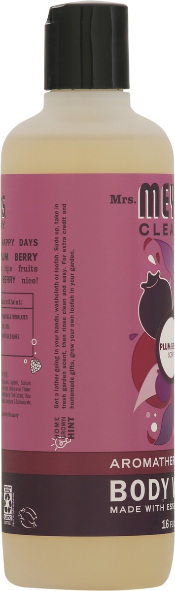 slide 7 of 9, Mrs. Meyer's Clean Day Plum Berry Scent Body Wash 16 fl oz, 16 fl oz
