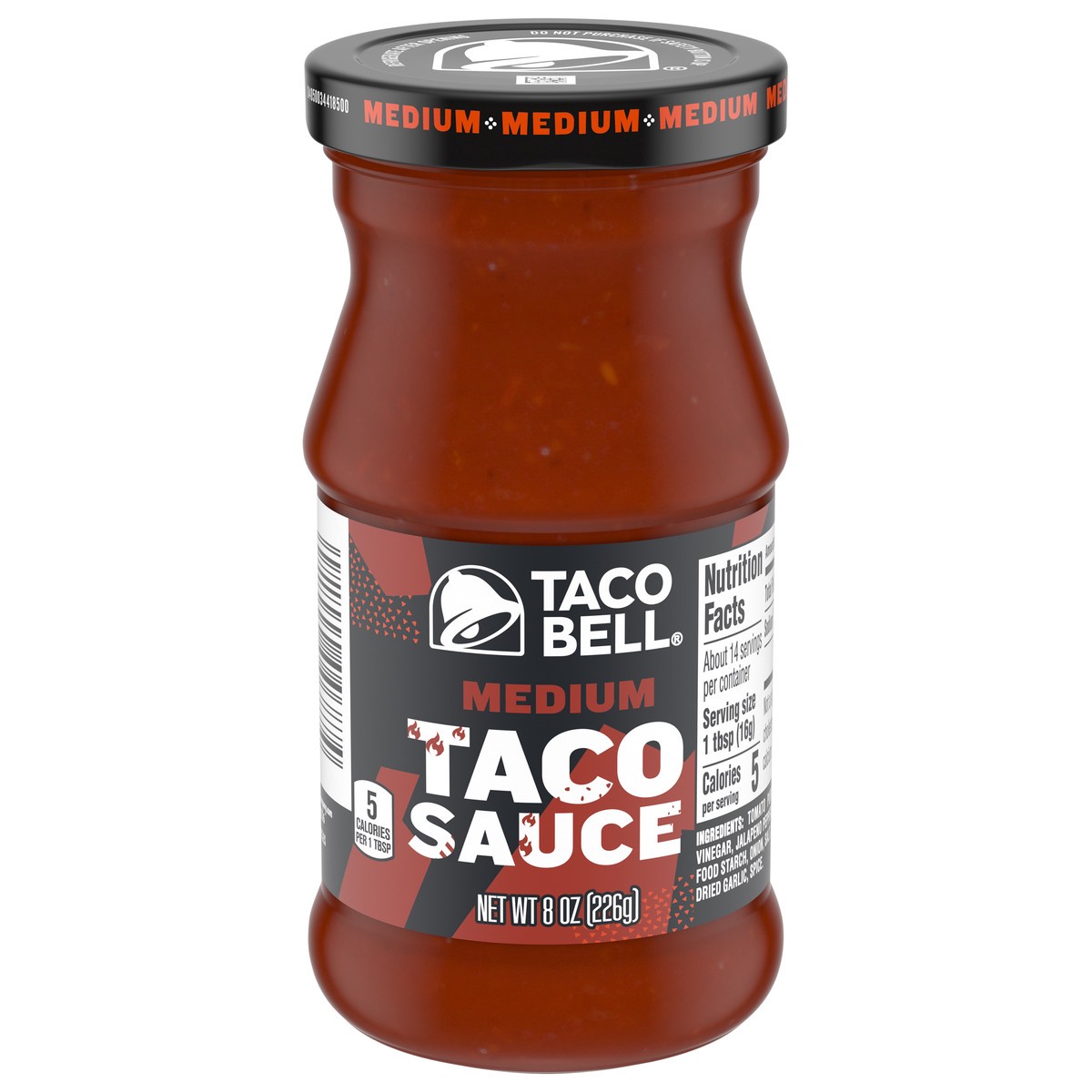 slide 9 of 11, Taco Bell Taco Sauce Medium, 8 oz