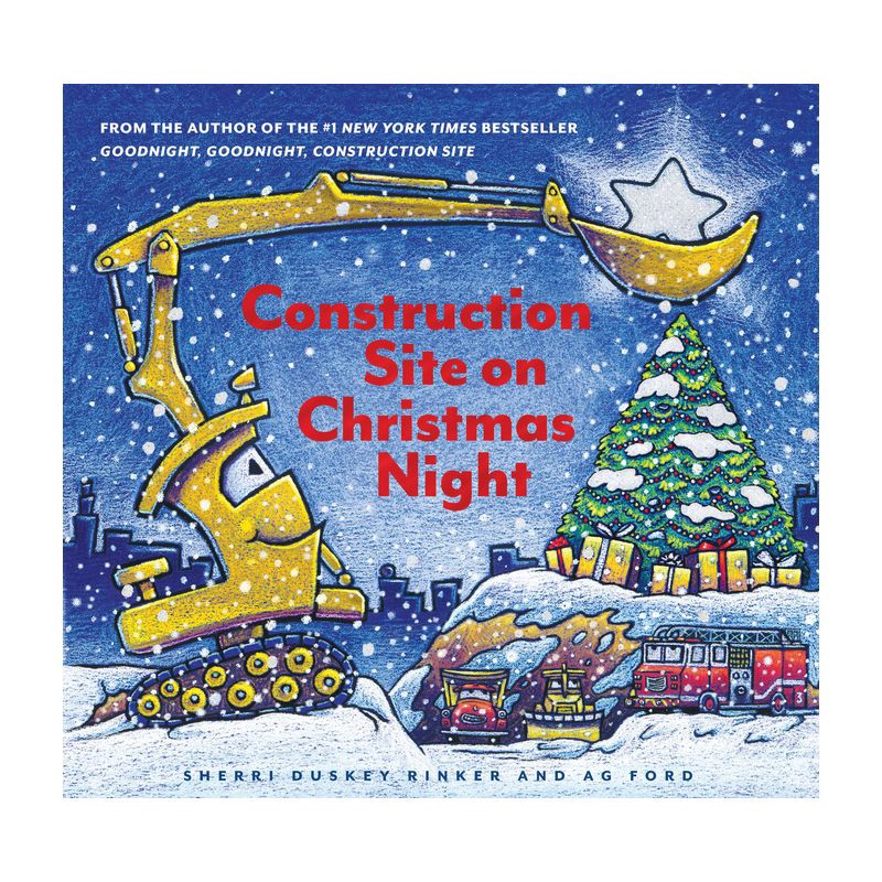 slide 1 of 1, Chronicle Books Construction Site on Christmas Night - by Sherri Duskey Rinker (School And Library), 1 ct