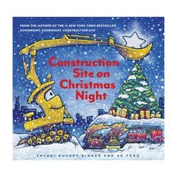 Chronicle Books Construction Site on Christmas Night - by Sherri Duskey Rinker (School And Library)