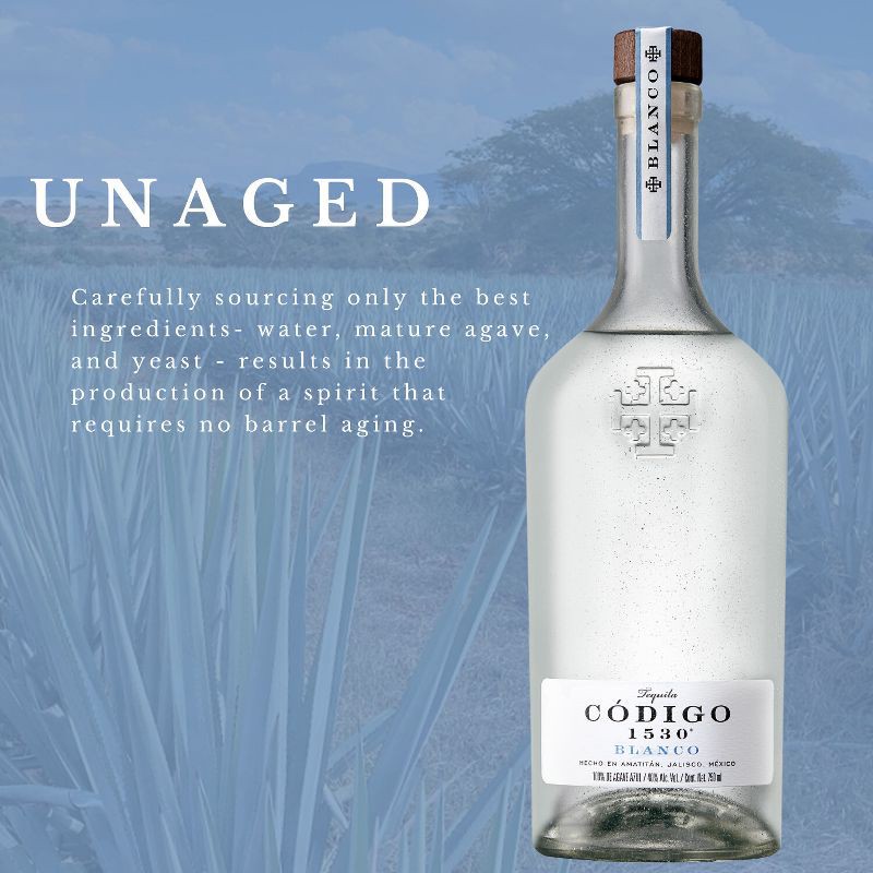 slide 2 of 8, Codigo 1530 Blanco Tequila - 375ml Bottle, 375 ml
