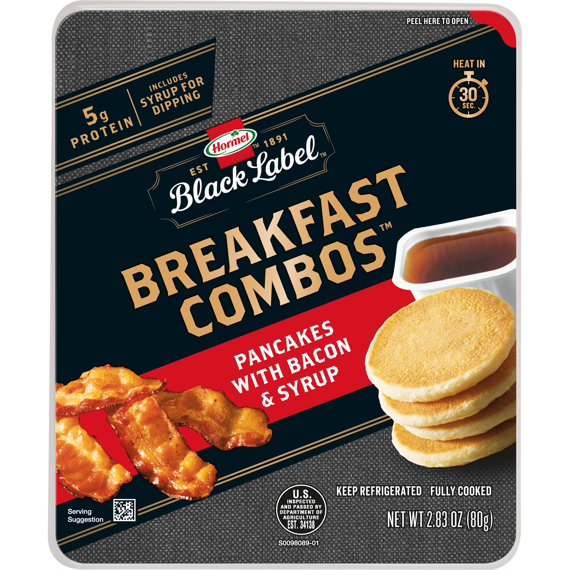 slide 1 of 10, Hormel Combo Bacon & Pancakes, 2.83 oz