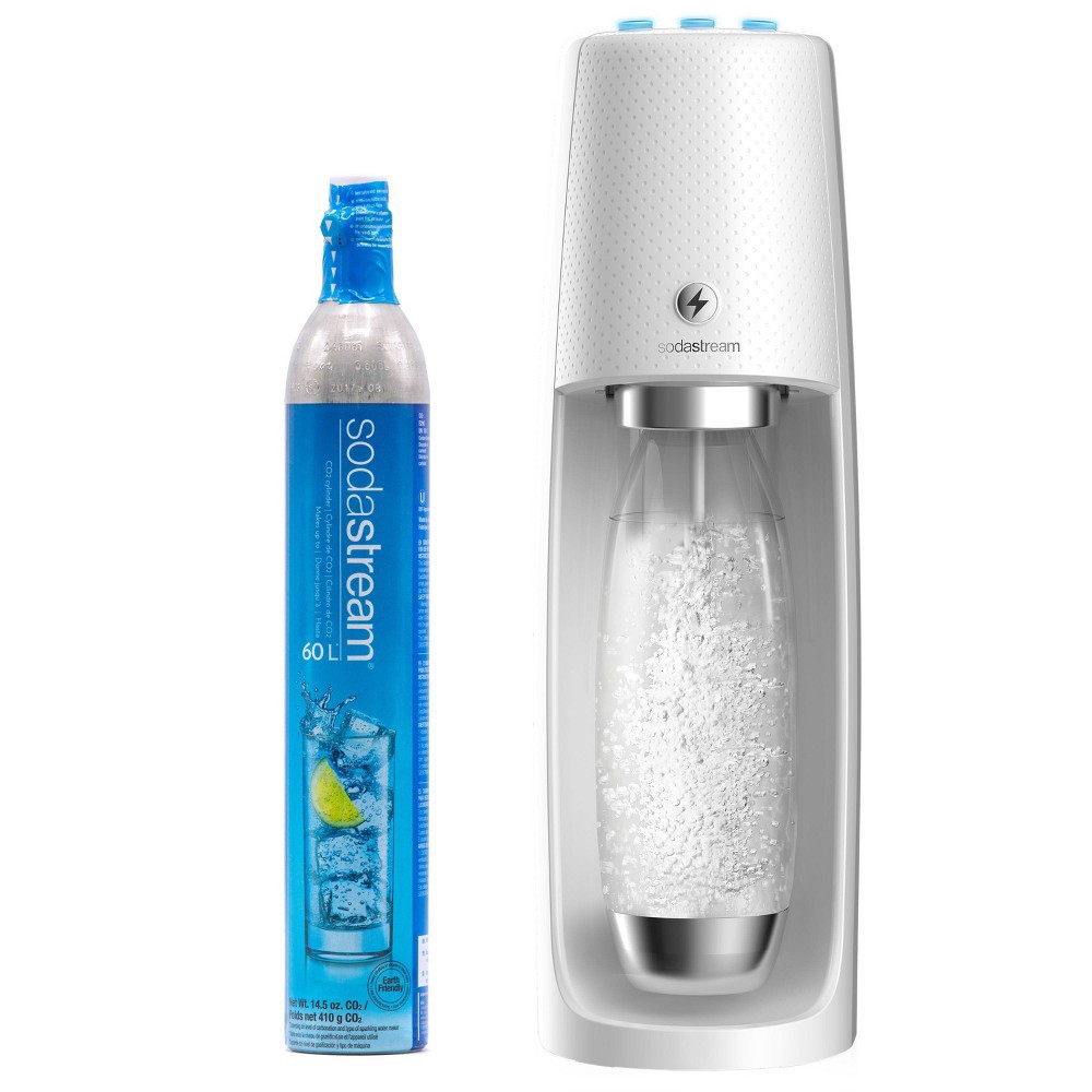 slide 6 of 6, SodaStream Fizzi One Touch Sparkling Water Maker White, 1 ct