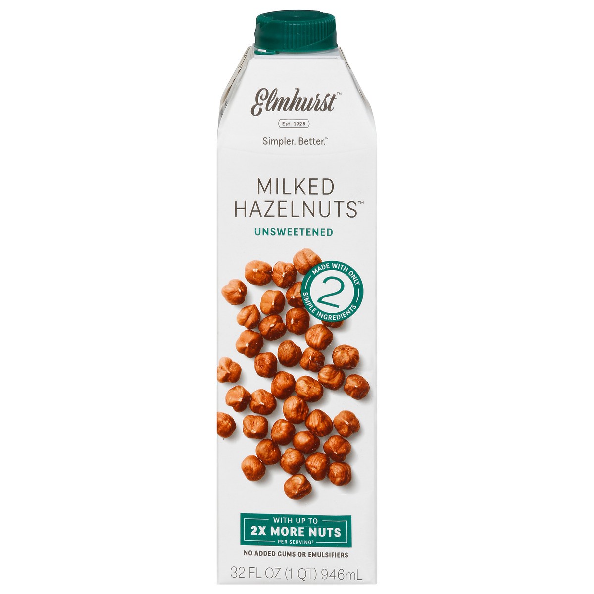 slide 1 of 9, Elmhurst Milk Hazelnut Unsweetened 32Oz, 32 oz