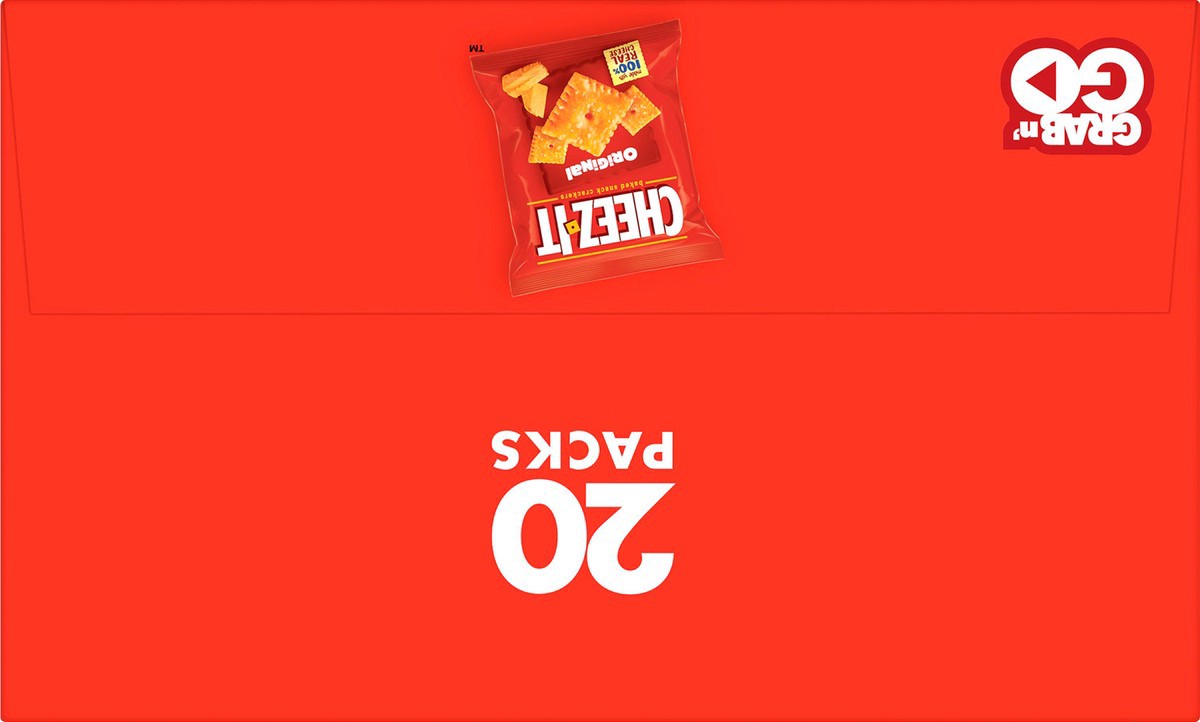 slide 3 of 8, Cheez-It Baked Original Snack Crackers 20 - 1 oz Packages, 20 oz