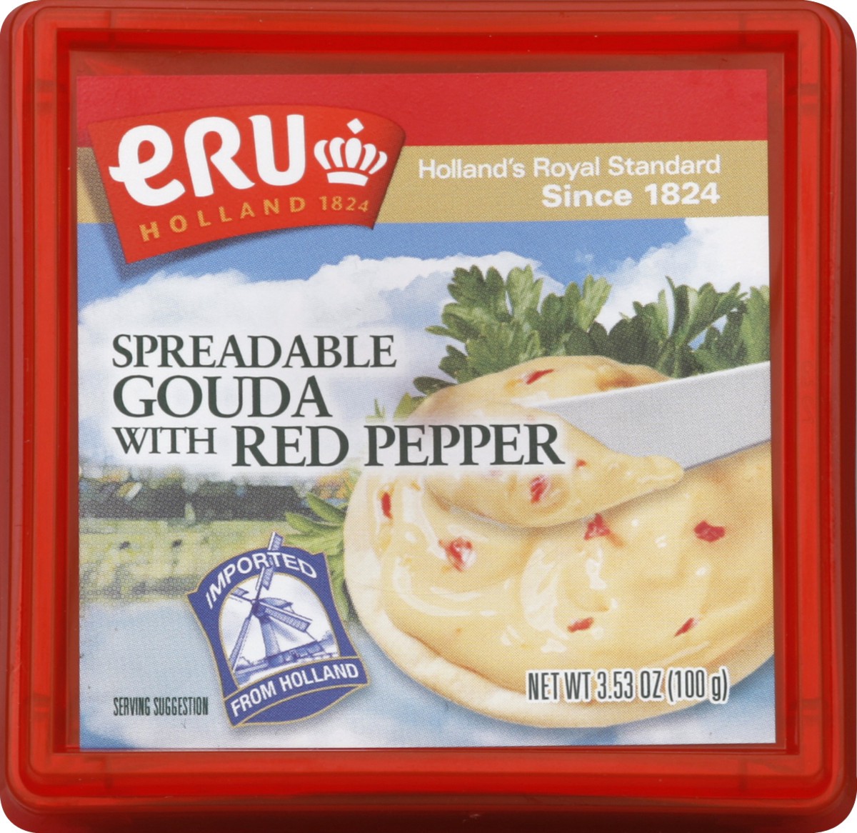 slide 4 of 4, Eru Holland Spreadable Gouda With Red Pepper, 3.5 oz