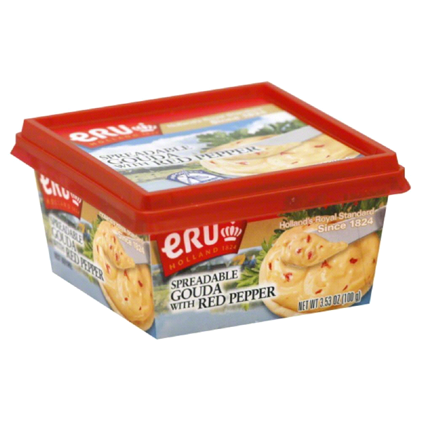 slide 1 of 4, Eru Holland Spreadable Gouda With Red Pepper, 3.5 oz