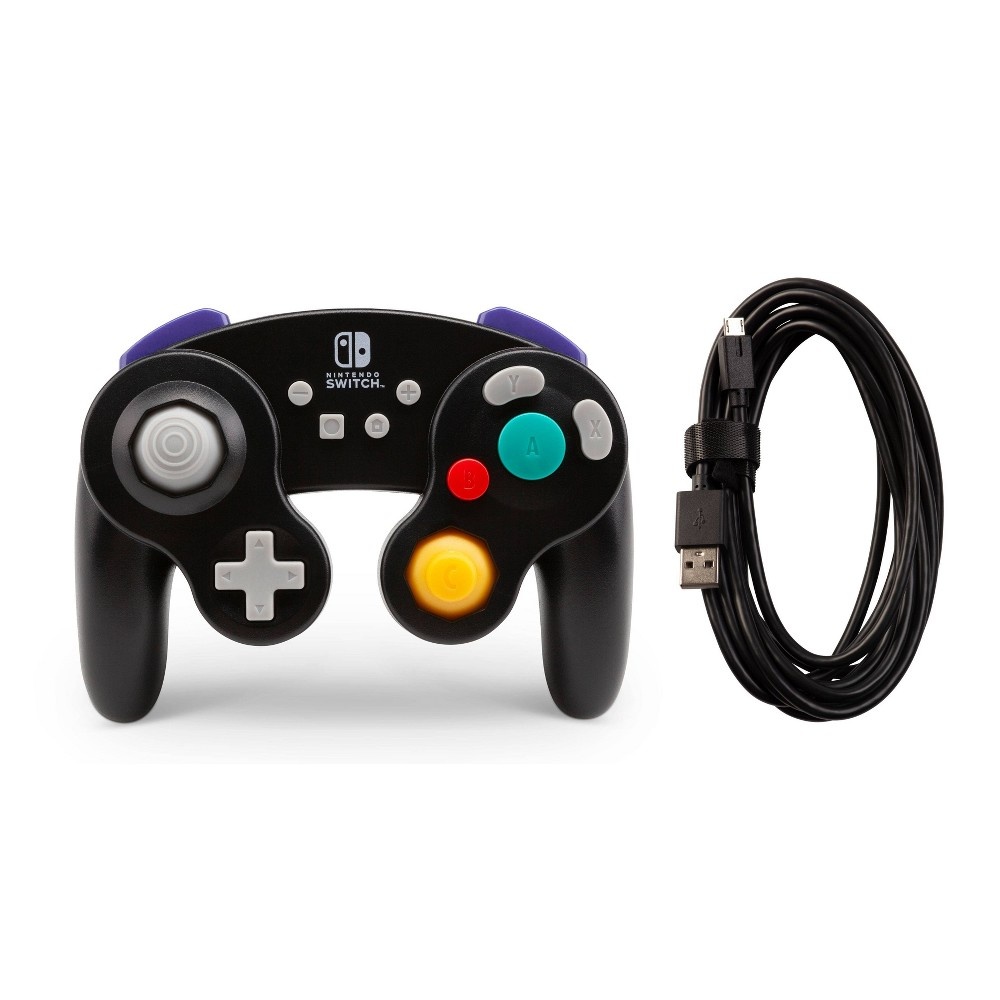 slide 7 of 11, PowerA Wired GameCube Controller for Nintendo Switch - Black, 1 ct