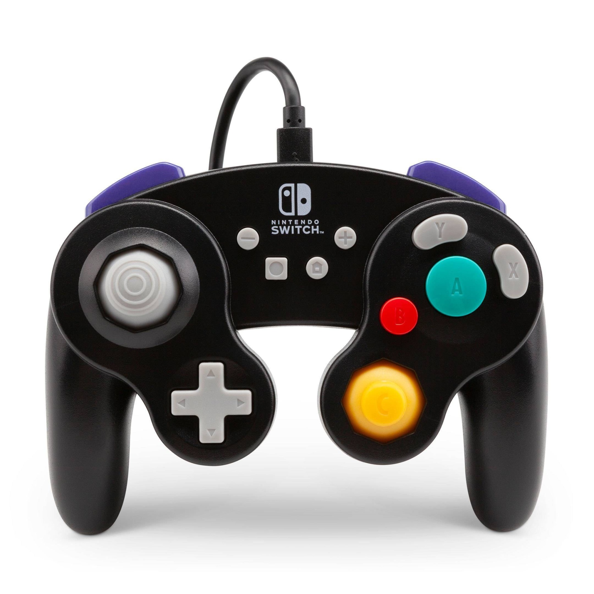 slide 1 of 11, PowerA Wired GameCube Controller for Nintendo Switch - Black, 1 ct