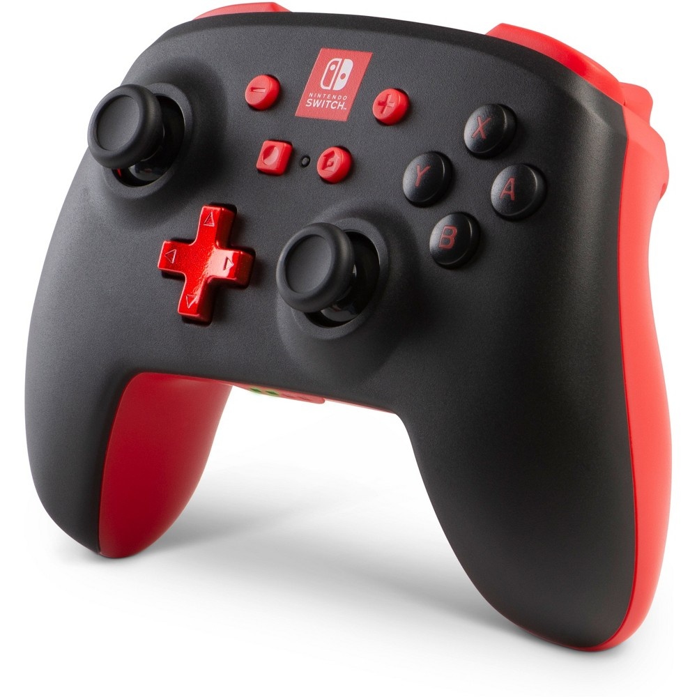 slide 2 of 4, PowerA Enhanced Wireless Controller for Nintendo Switch - Black/Red, 1 ct