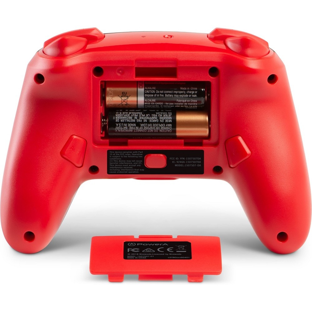 slide 4 of 4, PowerA Enhanced Wireless Controller for Nintendo Switch - Black/Red, 1 ct