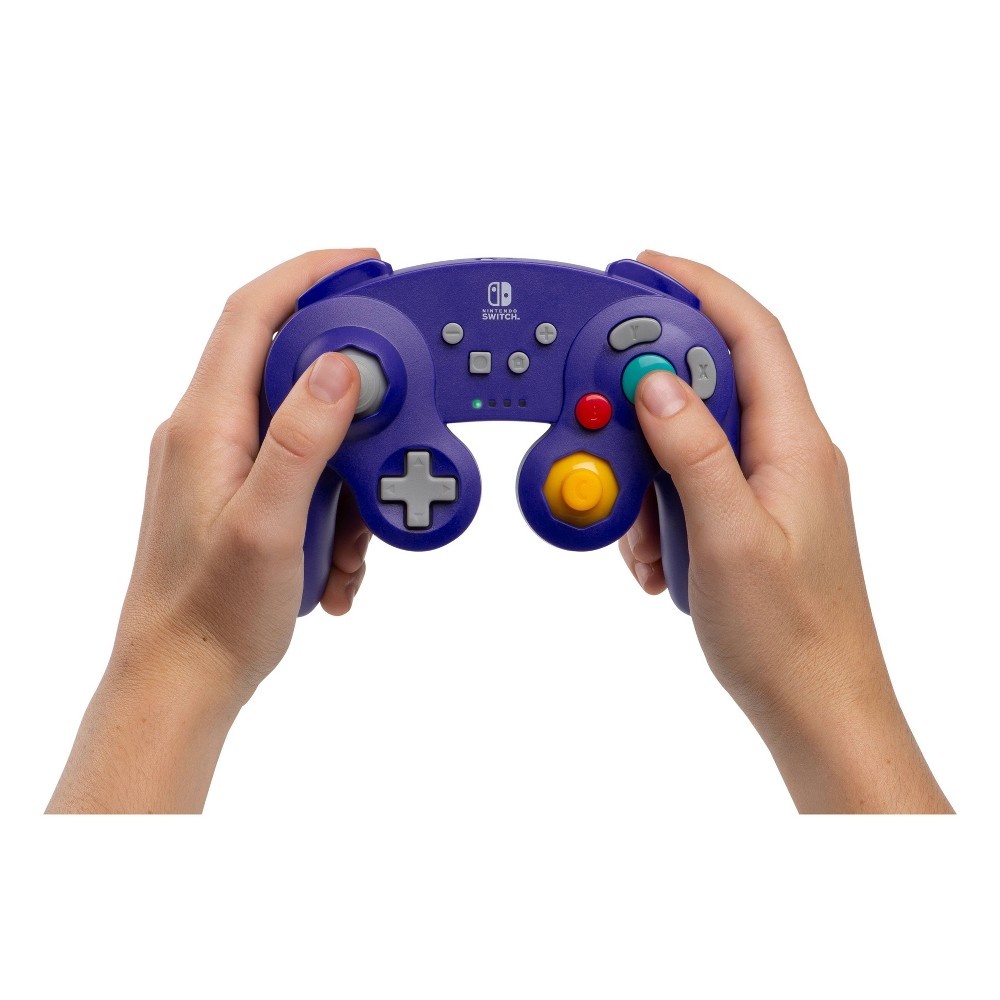 slide 9 of 9, PowerA Wireless Gamecube Controller for Nintendo Switch - Purple, 1 ct