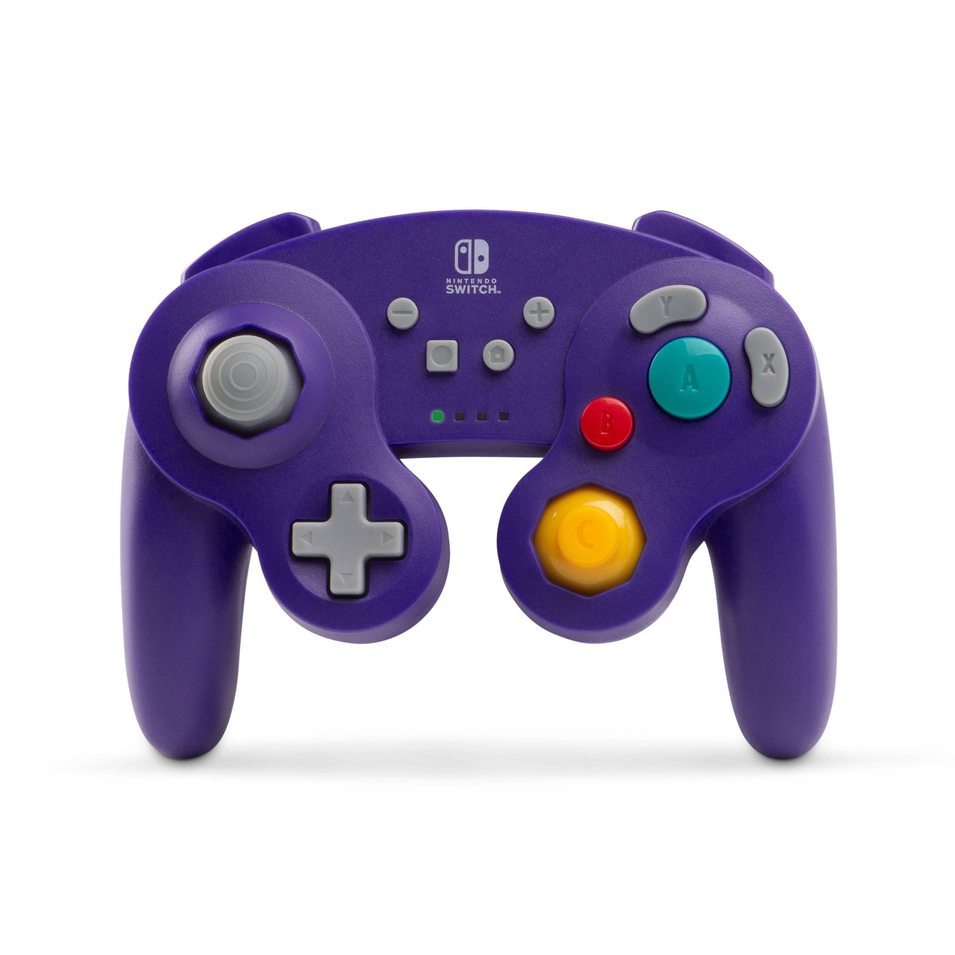 slide 1 of 9, PowerA Wireless Gamecube Controller for Nintendo Switch - Purple, 1 ct