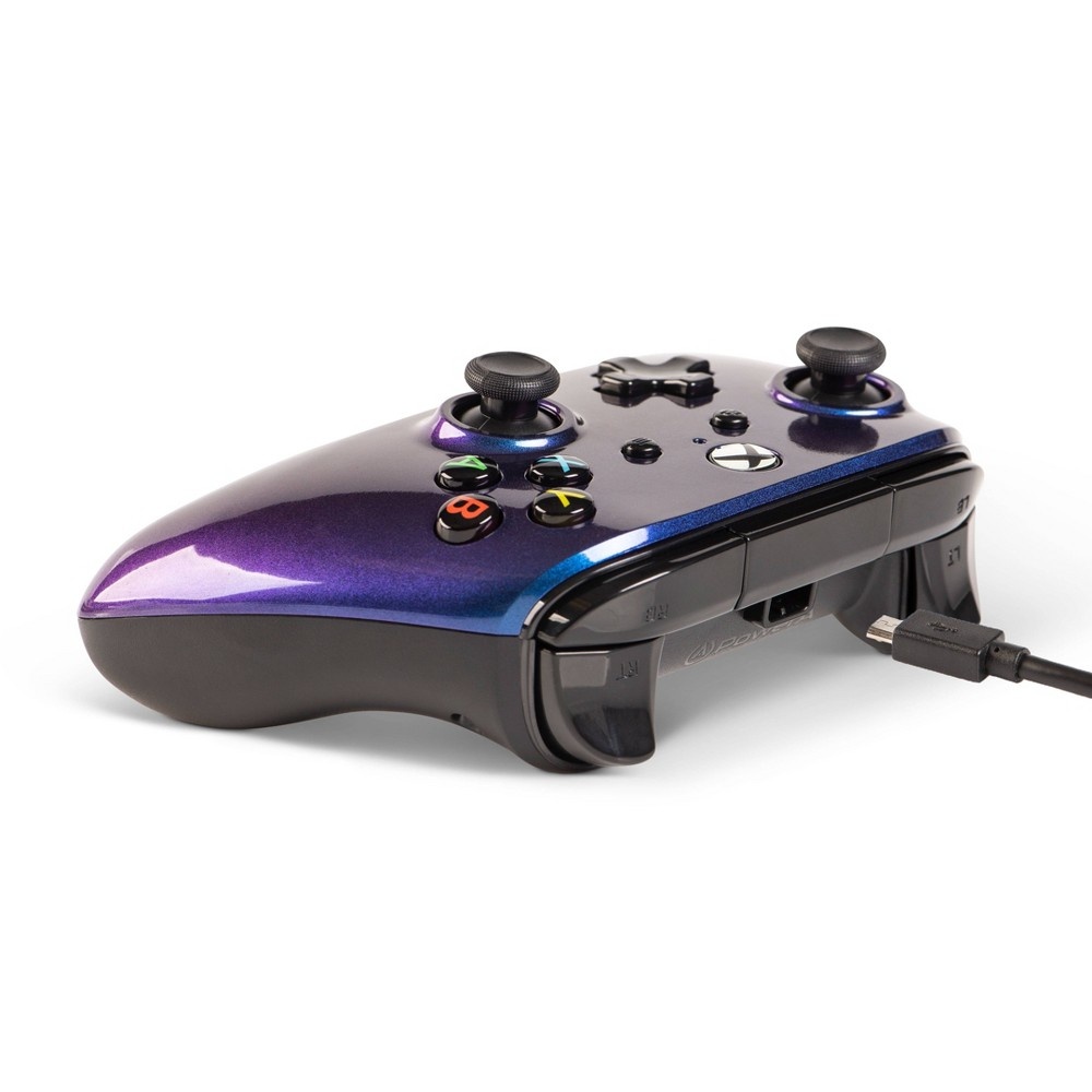 slide 7 of 11, PowerA Enhanced Wired Controller for Xbox One/Series X - Cosmos Nebula, 1 ct