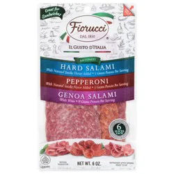 Fiorucci Hard Salami/Pepperoni/Genoa Salami Sandwich Pack 6 oz
