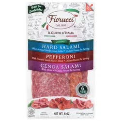 Fiorucci Hard Salami/Pepperoni/Genoa Salami Sandwich Pack 6 oz
