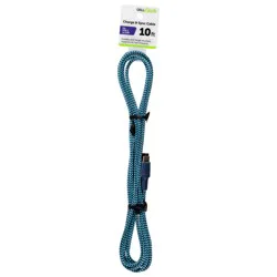 Cellcandy Usb C Braided Charge And Sync Cable Light Blue
