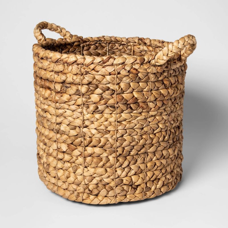 slide 1 of 4, 13.5" x 14.5" Woven Decorative Basket - Threshold™, 1 ct