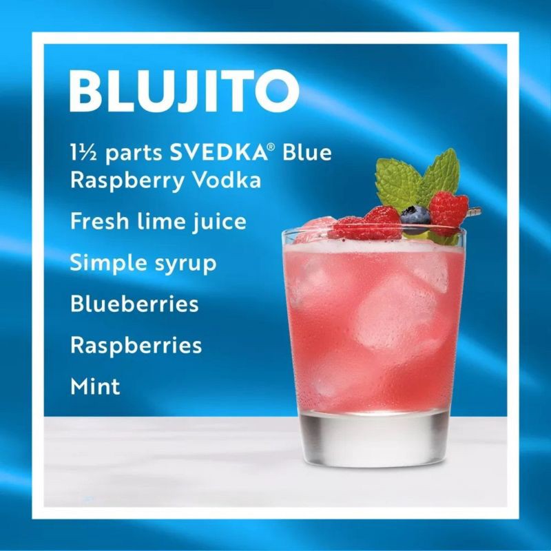 slide 2 of 7, SVEDKA Blue Raspberry Flavored Vodka - 1.75L Bottle, 1.75 liter