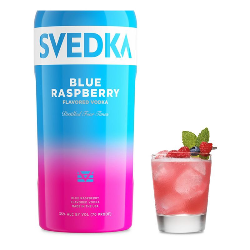 slide 1 of 7, SVEDKA Blue Raspberry Flavored Vodka - 1.75L Bottle, 1.75 liter