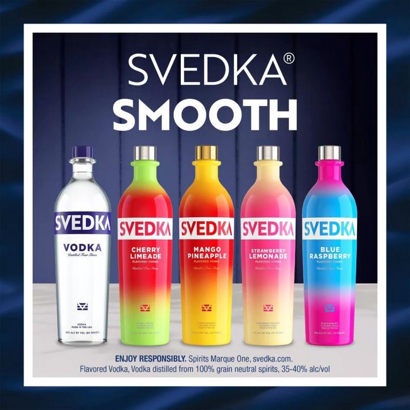 slide 5 of 7, SVEDKA Blue Raspberry Flavored Vodka - 1.75L Bottle, 1.75 liter