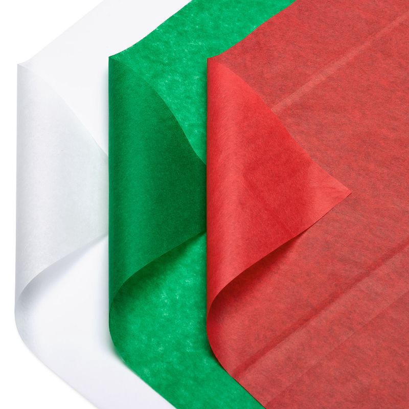 Carlton Cards 100 Sheets Red/White/Green Tissue Paper 1 ct