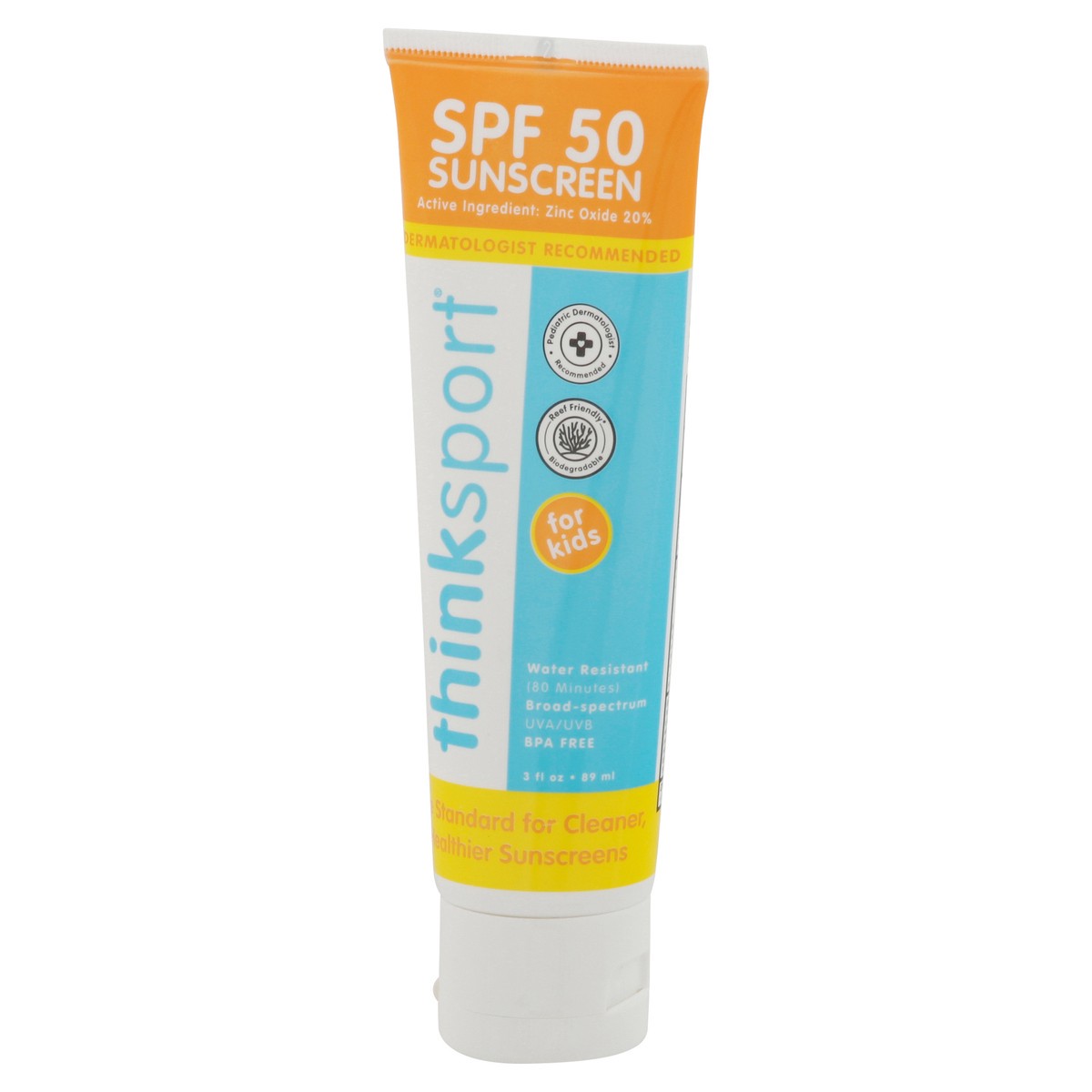 slide 3 of 9, Thinksport SPF 50 for Kids Sunscreen 3 fl oz, 3 fl oz