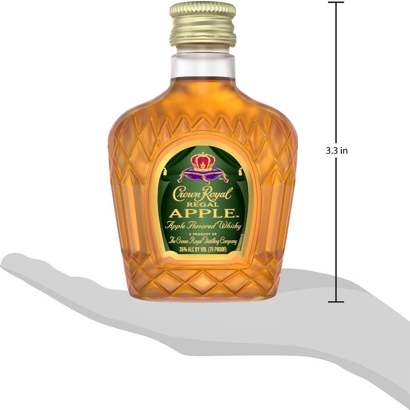 slide 2 of 10, Crown Royal Regal Apple Flavored Canadian Whisky - 50ml Plastic Bottle, 50 ml