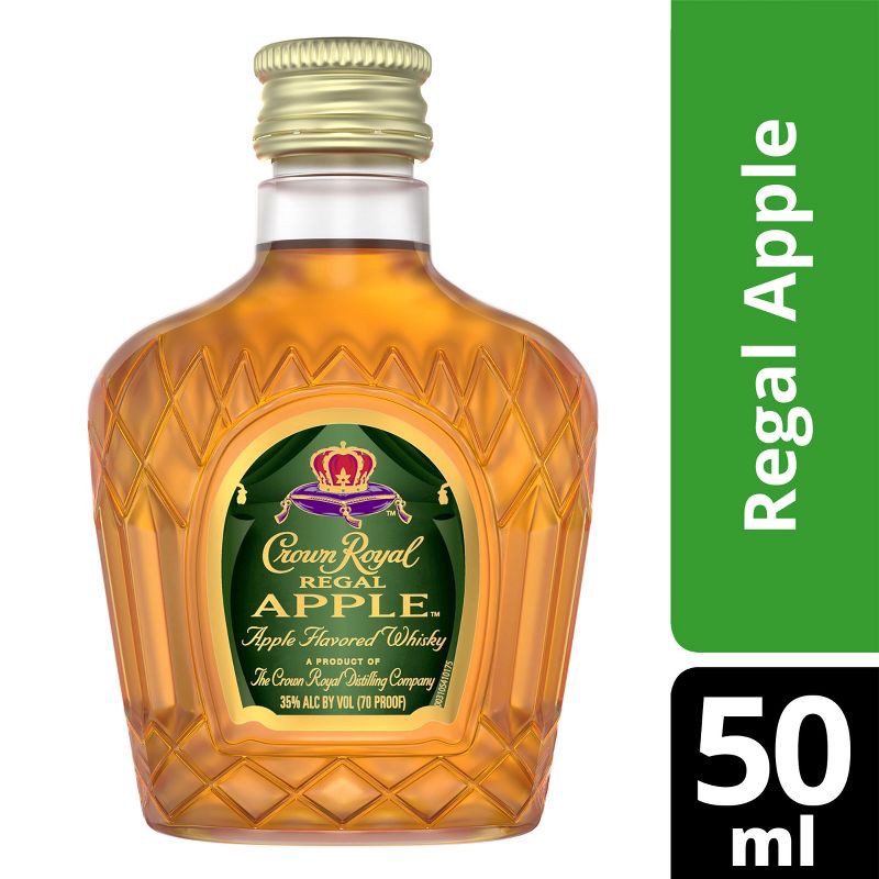 slide 8 of 10, Crown Royal Regal Apple Flavored Canadian Whisky - 50ml Plastic Bottle, 50 ml