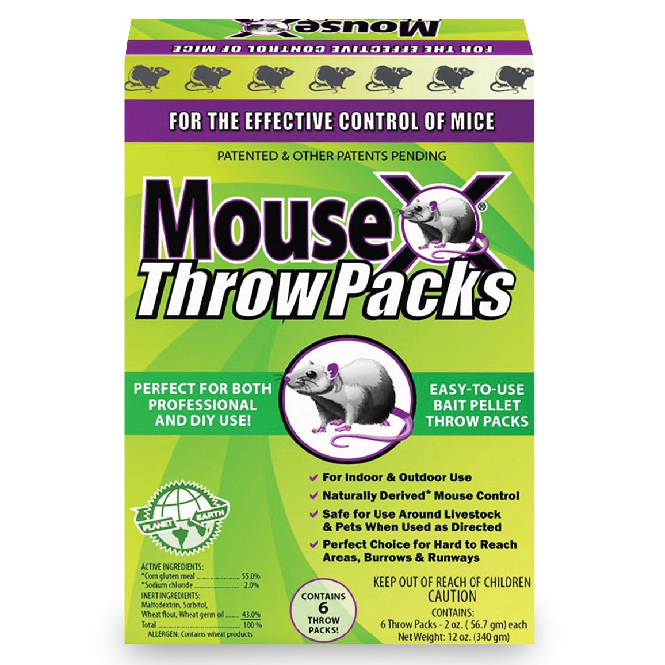 slide 1 of 5, MouseX 6-Count Throw Packs Mouse Killer, 6 ct