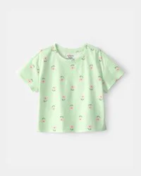 Carters Baby Girl Floral Top - Green Green 12M