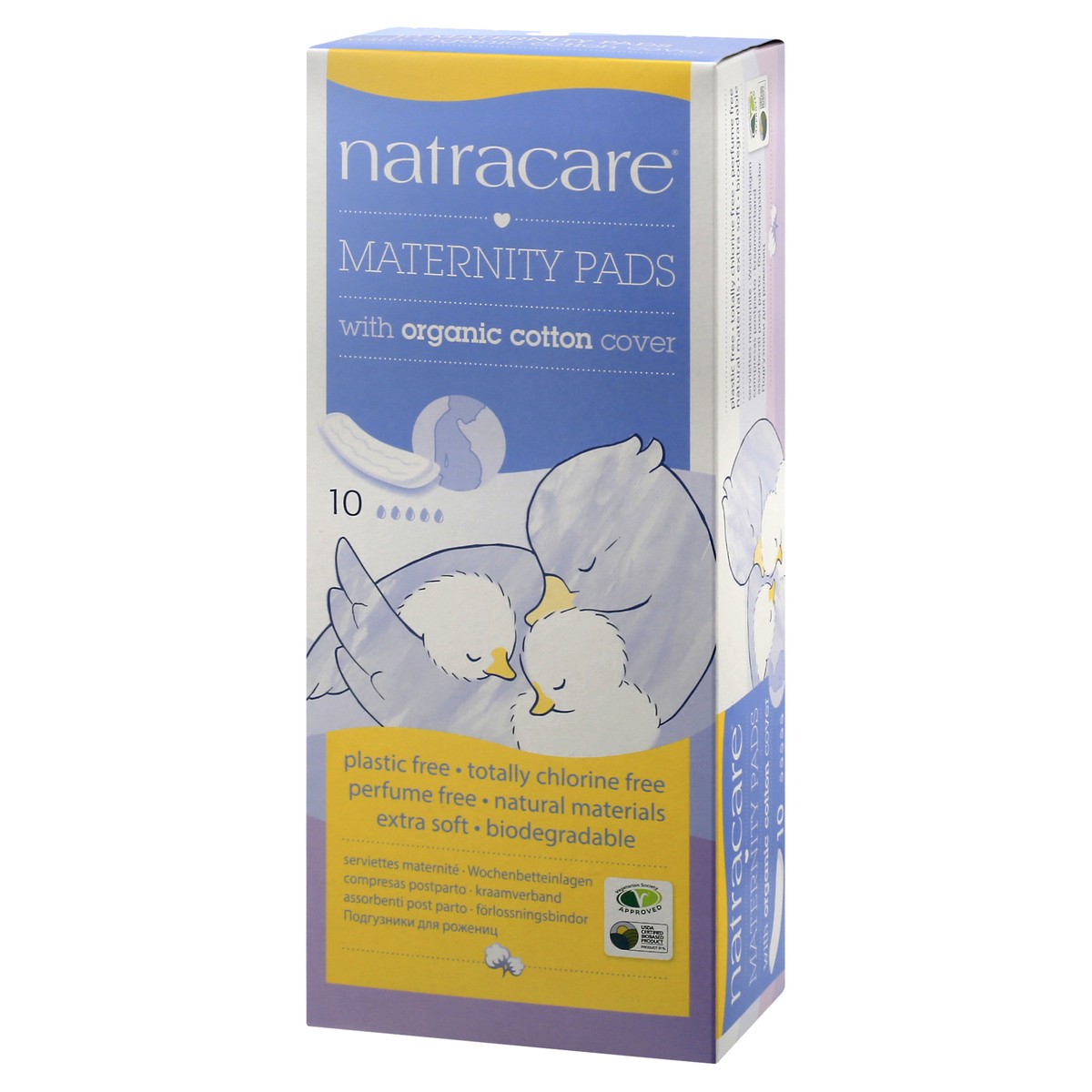 slide 4 of 10, Natracare Pads 10 ea, 10 ct