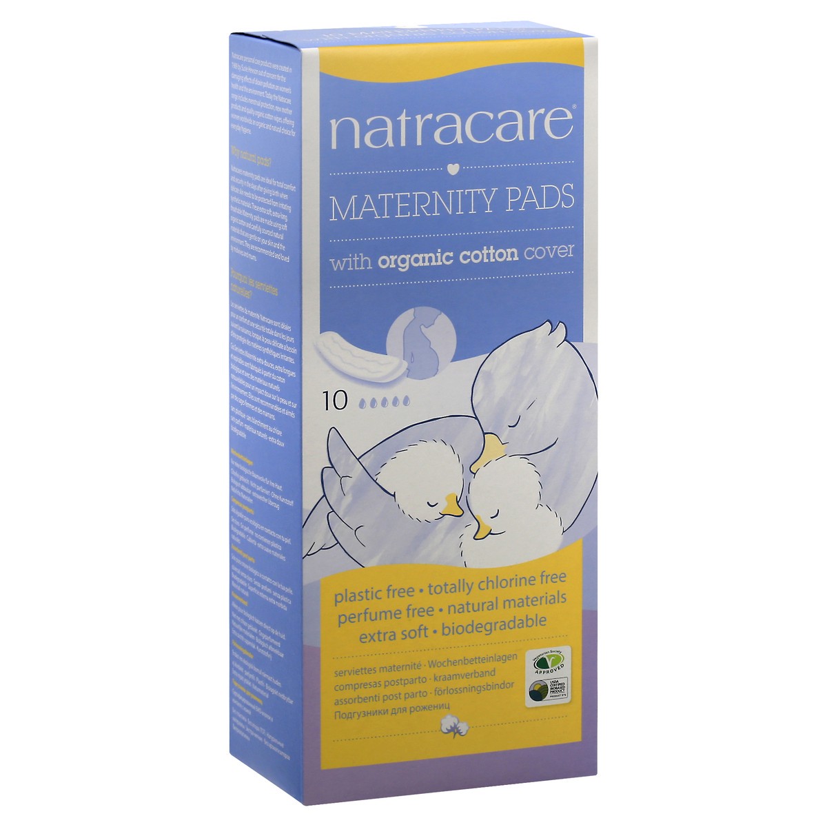 slide 10 of 10, Natracare Pads 10 ea, 10 ct