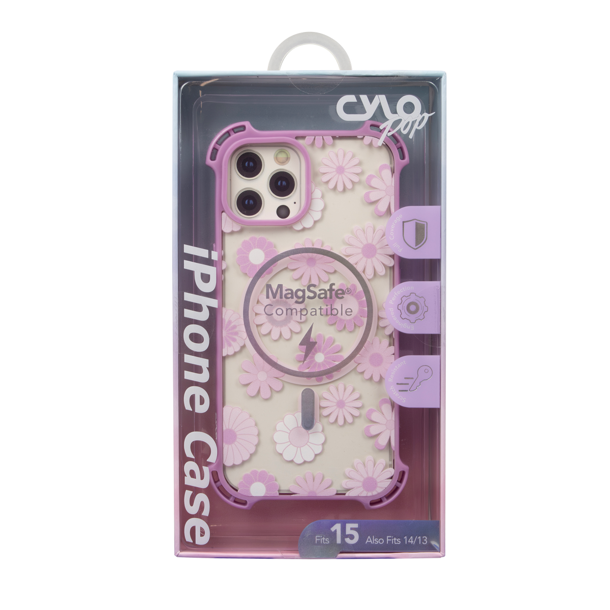 slide 1 of 9, CYLO POP Silicone/Bumper iPhone 13/14/15 Case, 1 ct
