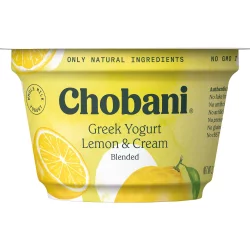 Chobani Lemon Blended Non-Fat Greek Yogurt