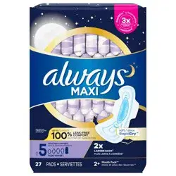 Always Extra Heavy Overnight With Flexi-Wings Maxi Pads