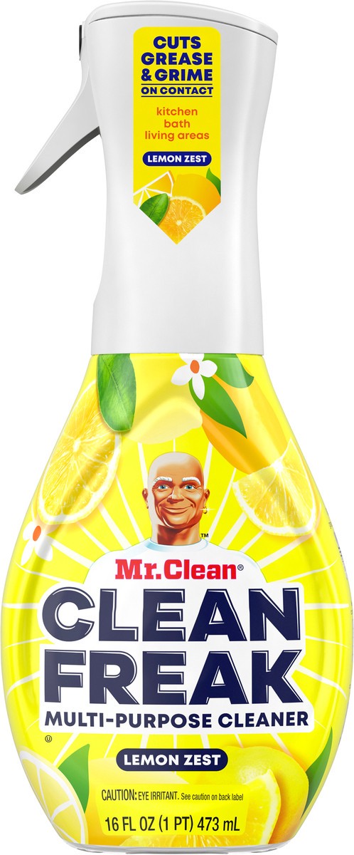 slide 4 of 4, Mr. Clean Clean Freak Deep Cleaning Mist Multi-Surface Spray, Lemon Zest Scent, 1 Starter Kit, 16 fl oz, 16 fl oz