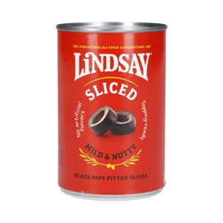 Lindsay Sliced Black Ripe Pitted Olives 6.5 oz