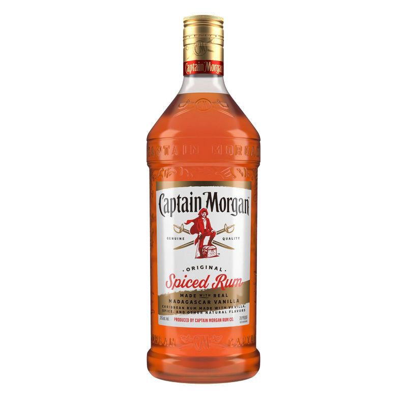 slide 1 of 11, Captain Morgan Spiced Rum - 1.75L Plastic Bottle, 1.75 liter